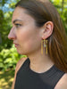 Temple Earrings with Prasiolite Drops