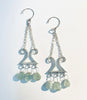 Boheme Earrings with Aquamarine Drops