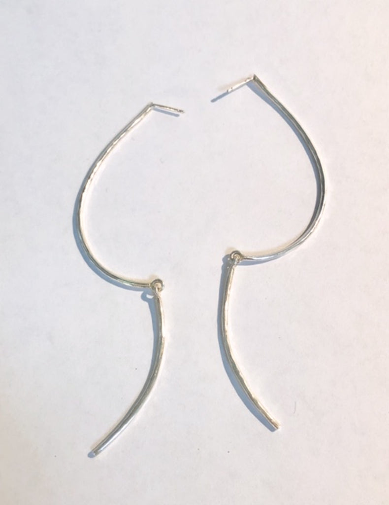 Loop Line Earrings, Medium Top