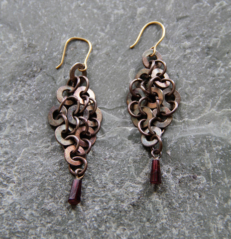 Small Chainmail  Earrings